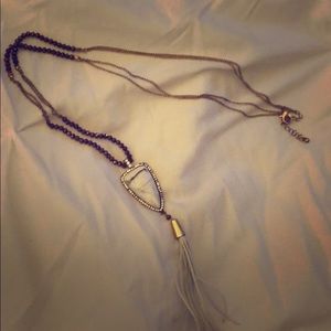 Bronze and whit necklace